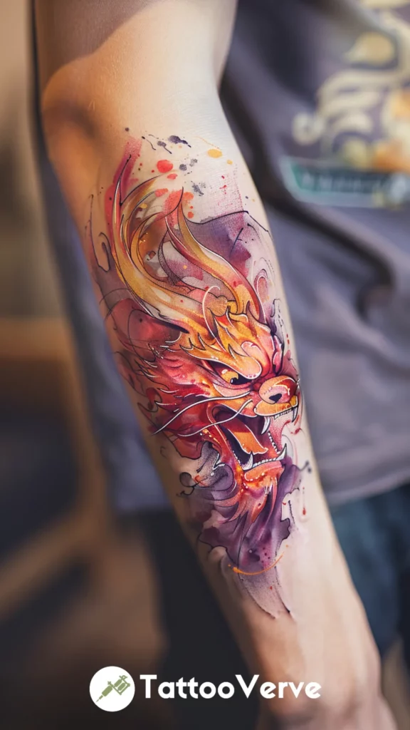 Abstract Foo Dog Portrait