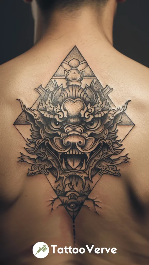 Geometric Foo Dog Design