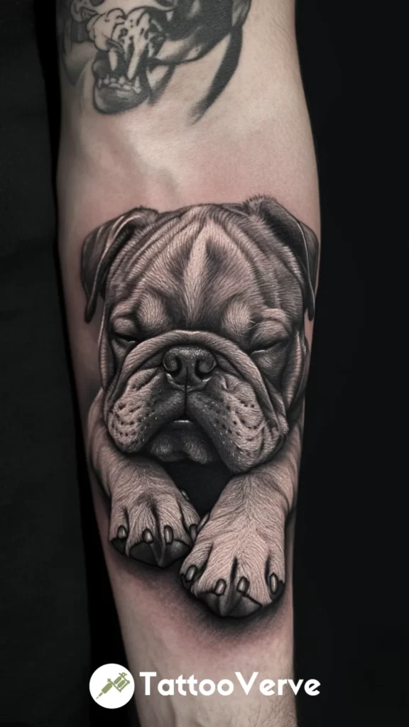 Sleeping Bulldog Tattoo