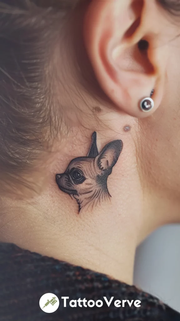 Tiny Dog Icon Behind the Ear
