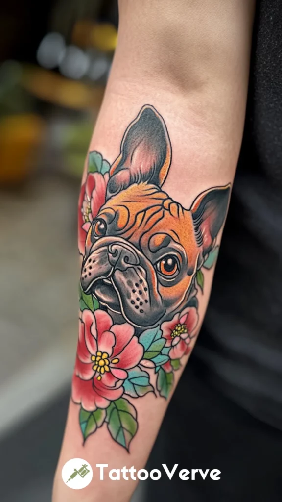 Vintage Bulldog Tattoo