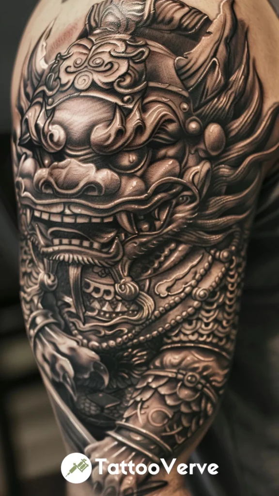 Warrior Foo Dog in Armor