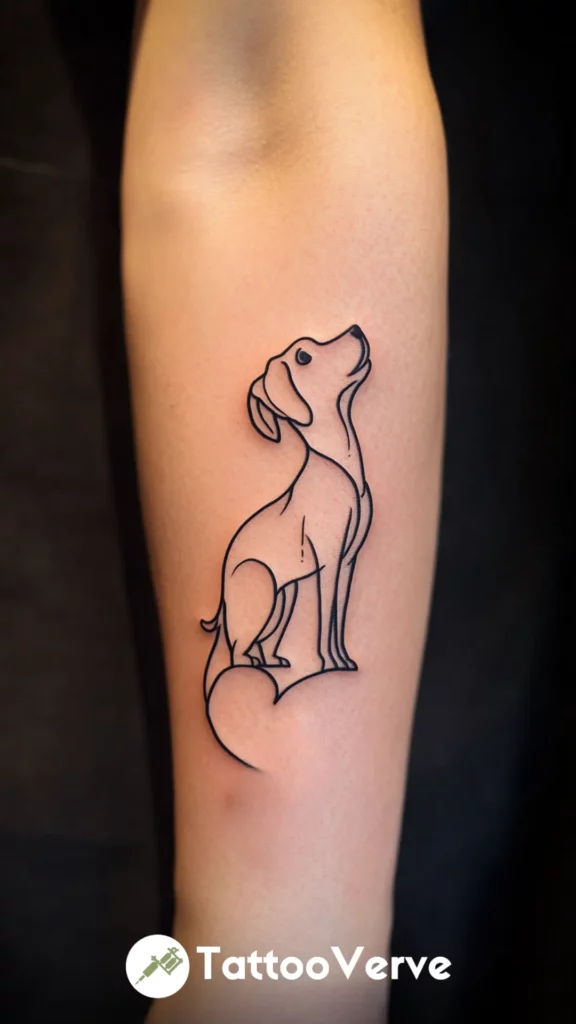 Head Tilt Dog Outline