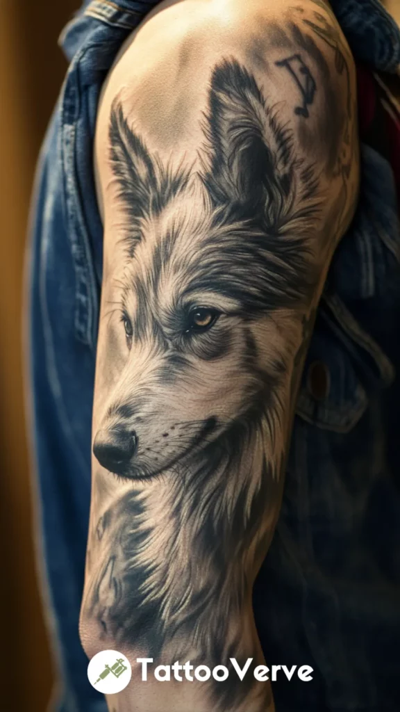 Realistic Fur Texture Dog Sleeve